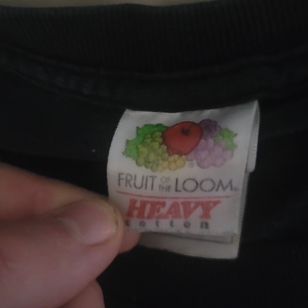 Fruit of the Loom Black Heavy Cotton Shirt